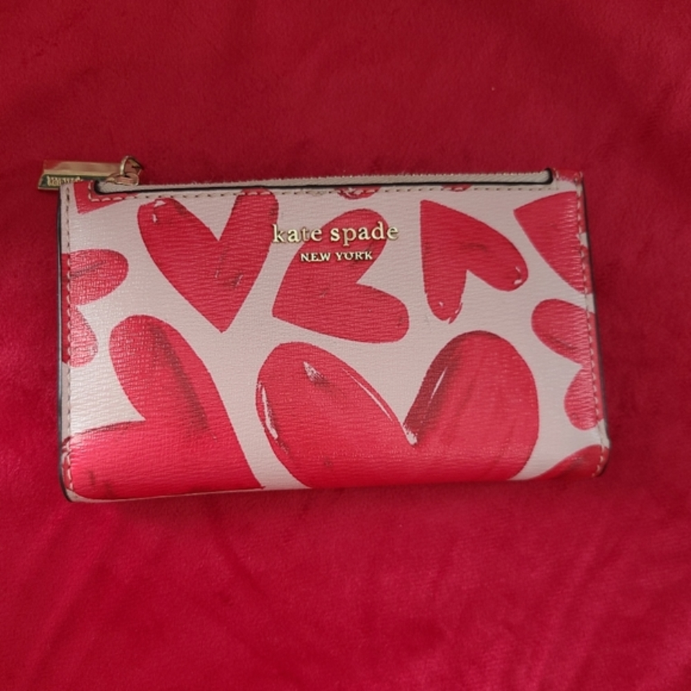 Kate Spade ❤ Heart Wallet Red & Pink - Picture 2 of 15